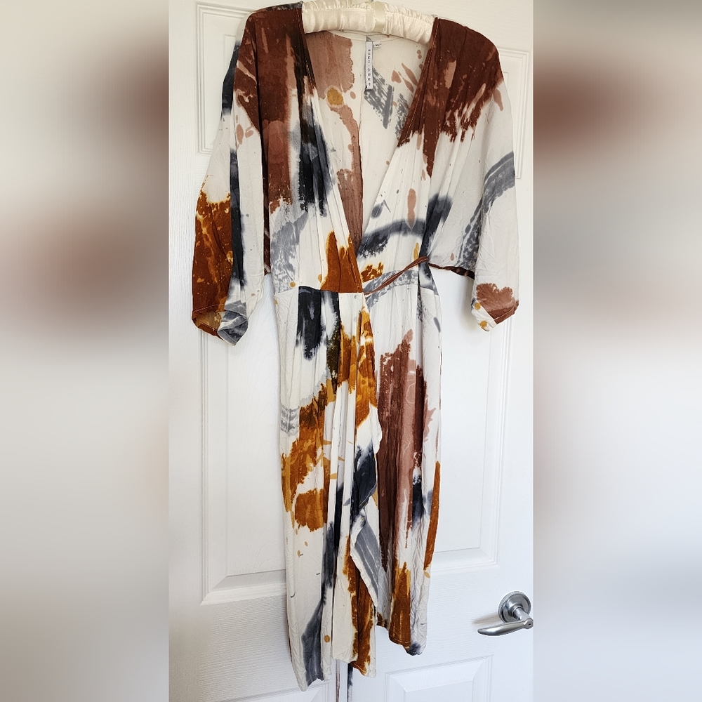 Osei-Duro Shaya Dress XL Thunderstruck print Batik